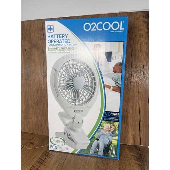 O2COOL Clip Fan Battery Operated Bed Clip Fan New - Picture 1 of 3